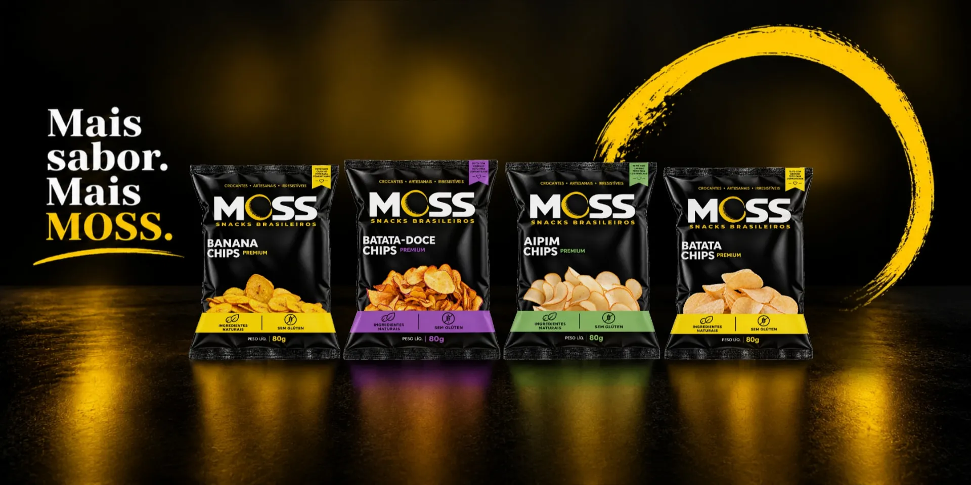 Linha MOSS Snacks Brasileiros